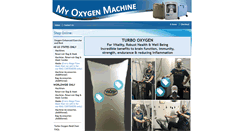 Desktop Screenshot of myoxygenmachine.com