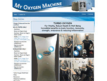 Tablet Screenshot of myoxygenmachine.com